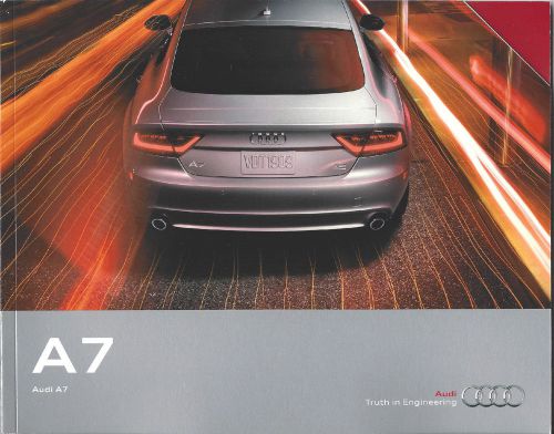 2015 audi a7  (models listed below) 74 page prestige brochure