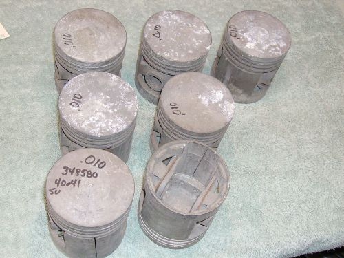 1940-47 packard su-8 pistons. .010 oversize. (7)