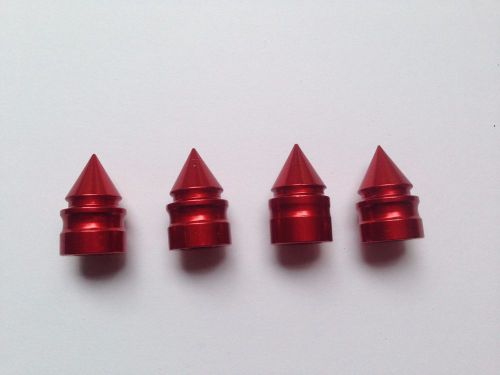 16pcs aluminum red color spike novelty car tire valve stems and caps,decorative