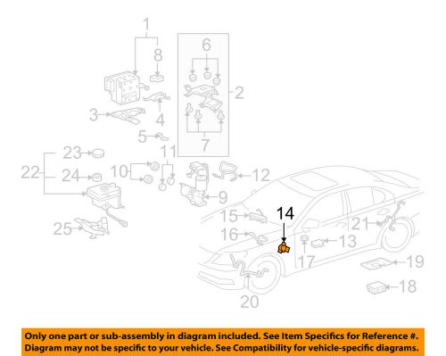 Lexus toyota oem 07-12 ls460 anti-lock brakes-pedal travel sensor 8951030040