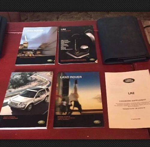 2009 range land rover lr2 factory oem owners manual &amp; books w/ navi &amp; case