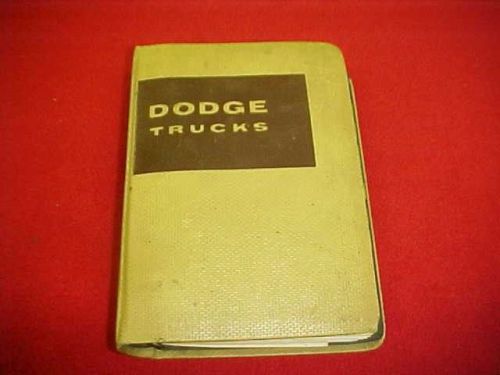 1960 original dodge truck d w 100 200 300 sales dealer manual album 60