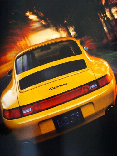 Porsche 911 993 turbo carrera 4 coupe cabrio genuine porsche catalog—1995 print