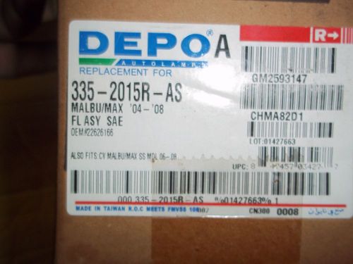 New  depo  335-2015r-as   malbu/maxx  2004-08  gm #   2593147