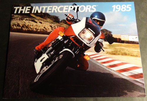 1985 honda motorcycle interceptors sales brochure 12 pages  (413)