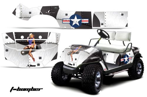 Yamaha golf cart parts - graphic kit wrap amr racing decals 95-06 model bomber w