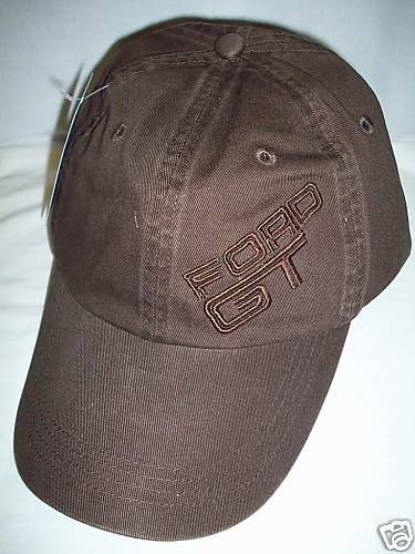 2005 2006 2007 ford gt 3-d coffee brown cap hat brand new