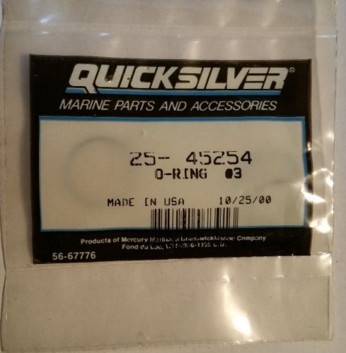 New old stock oem quicksilver 25-45254 @3 mercury mercruiser force o-rings (3)