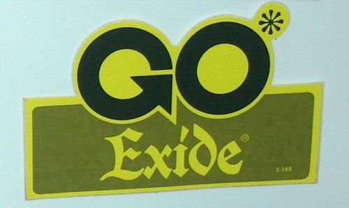 ~ exide go ~ original sticker decal nascar racing rat rod tool box  haed hat