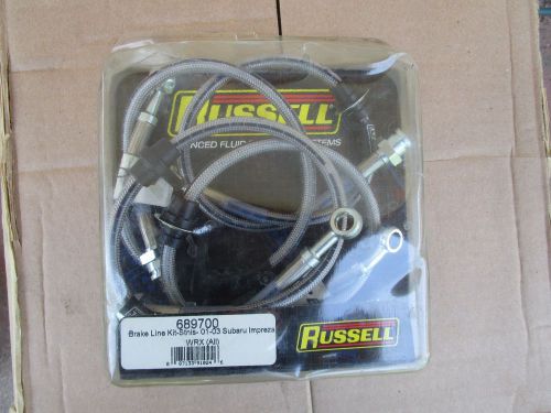 2002-2003 subaru wrx russell ss brake line kit