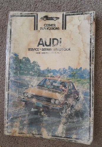 Clymer publications audi service repair handbook fox series 1973-1974