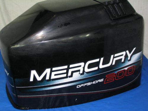 Mercury outboard motor boat engine cover cowling hood marine 200hp v-6 offshore