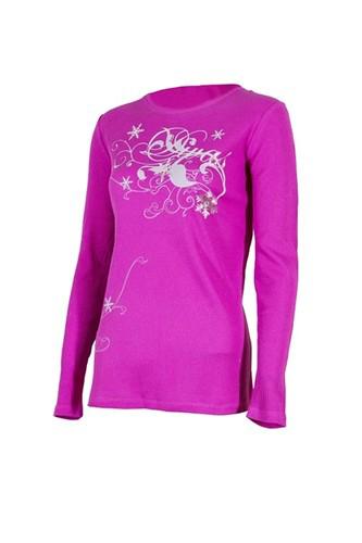 Divas snow gear ladies impress long sleeve thermal shirt - pink (3xl / 3x-large)