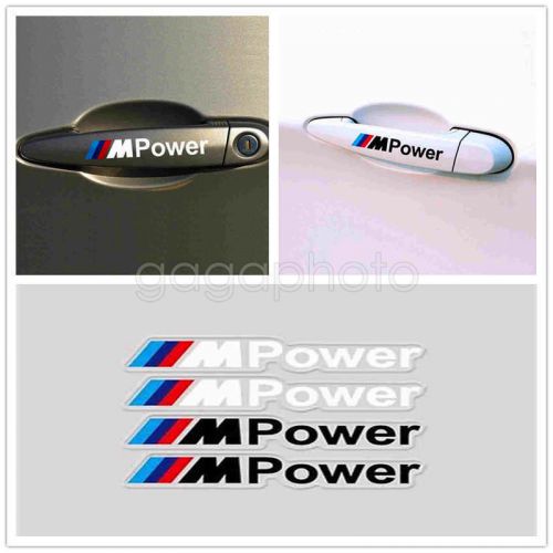 4x m power sport decal stickers badge logo for bmw car modified decor