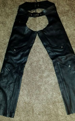 Womens wilson leather motorcycle chaps size small
