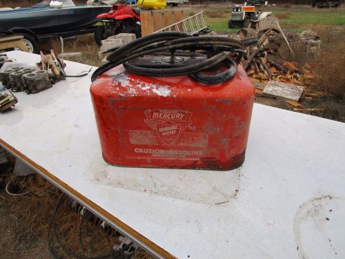 Vintage kiekhaefer 6 1/2 gallon dual line pressurized fuel gas tank rare! lqqk!