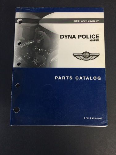 Harley davidson 2003 dyna police parts catalog