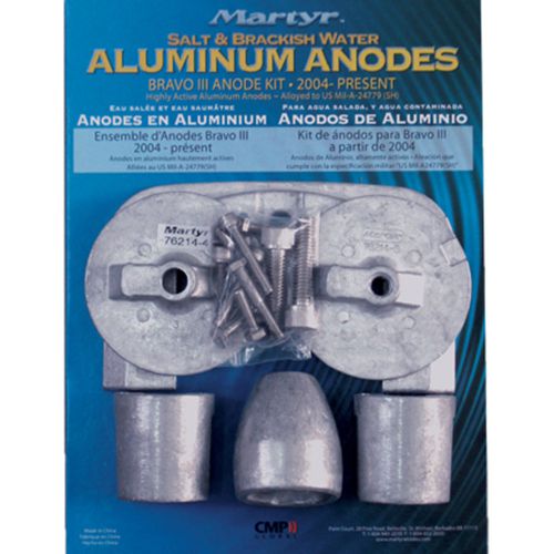 Canada metal martyr aluminum anode kit mercruiser bravo 3 2004+ i/o cmbravo3kita