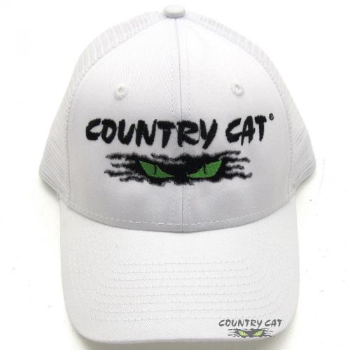 Country cat value cap trucker white - 55% cotton 45% polyester - cctrucker/wht