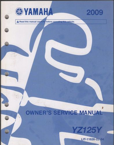 2009 yamaha motorcycle yz125y  lit-11626-22-54 owner&#039;s service manual (141)