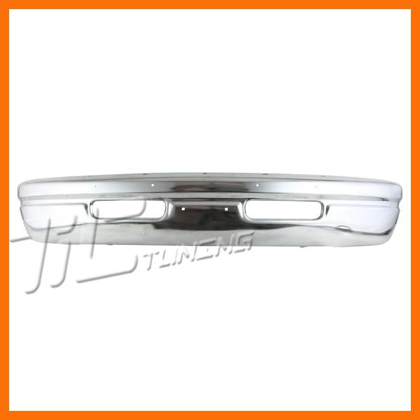 1994-1997 dodge van front bumper face bar chrome b1500 b2500 b3500 steel truck