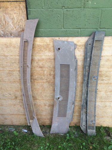 1964-1967 chevelle/ el camino upper cowl panel w/ vent grille,not bent,oem, orig