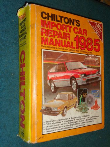 1978-1985 datsun 280z / mercedes / vw / fiat / rx7 chilton&#039;s import shop manual