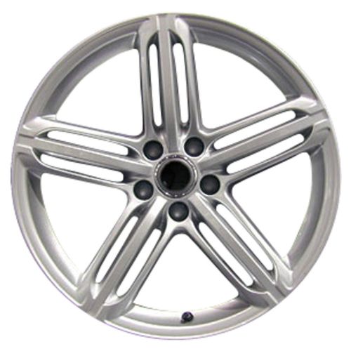 Oem reman 19x8.5 alloy wheel, rim bright silver metallic full face painted-58840