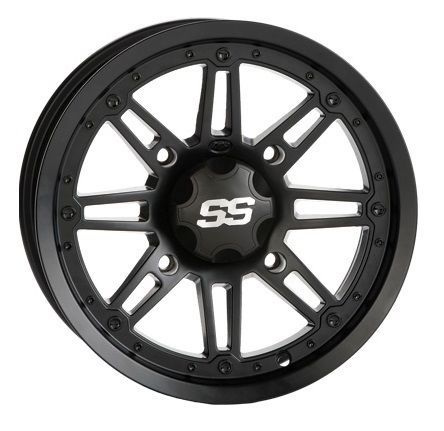 Itp ss216 golf cart wheel matte black 12x7 (4/4) - (2+5) [12sb804]