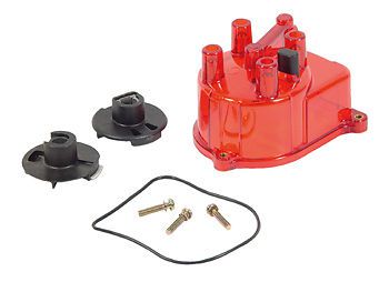 Clear red distributor cap rotor honda accord civic del sol 2.0l 2.3l 2.6l ex dx