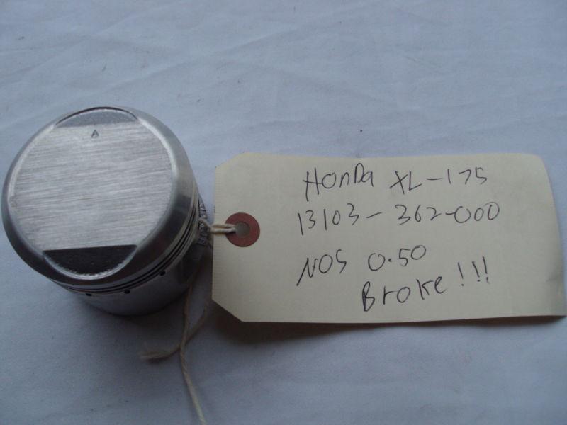 Nos honda piston .50 xl175 1976-1978 13103-362-000 oem see details