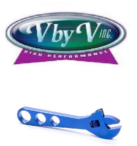 Rpc r6206 blue 9&#034; anodized adjustable &#034;an&#034; aluminum wrench -3 to -20 each