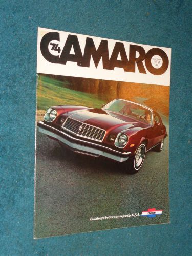 1974 chevrolet camaro (including z28 models) sales brochure /  original!!!