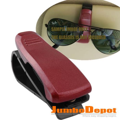 1pcs claret car sun visor glasses sunglasses card hang clip holder for bmw m3 m5