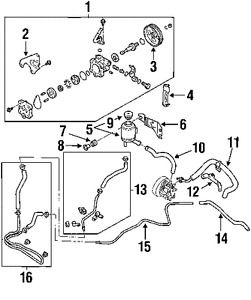 Nissan 49717zb000 genuine oem suction hose