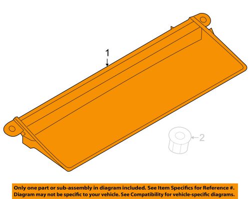 Porsche oem 14-16 panamera-high mount brake light-high mount lamp 97063106001