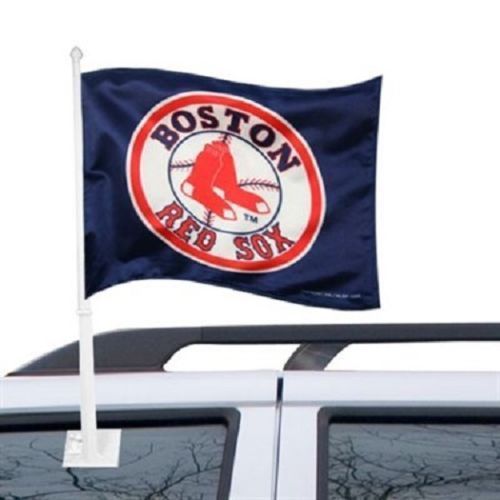 Boston red sox car truck  flag fremont die 2-sided red blue white in or outdoors