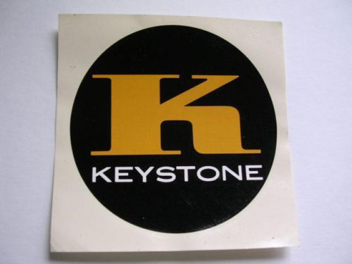 Neat vintage 1960&#039;s keystone (rims) vitachrome unused dual purpose 4 1/2&#034; decal