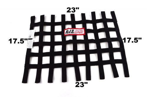 Rjs racing sfi 27.1 custom black loop window net 23 x 17.5 x 23 x 17.5