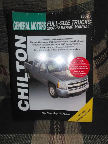 Chilton book on gm full size trucks 2007-12