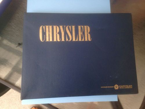 Rare dealer color / trim album 1966 chrysler 300 new yorker