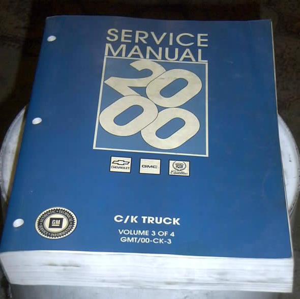 2000 chevrolet gmc c/k ck trucks service manual volume 3 diesel, gas controls 