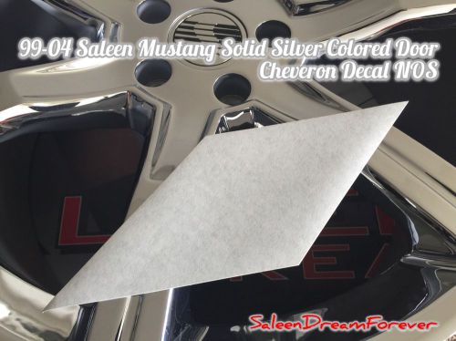 99-04 saleen s281 s351 mustang silver chevron door decal sticker ford gt cobra