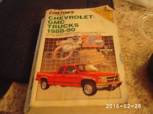 Part no.8215 chilton&#039;s repair manual chev/gmc tucks 1988-90