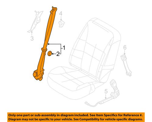 Ford oem front seat belts-retractor assembly left ct4z78611b09ab