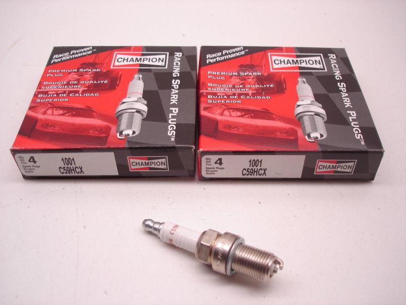 8 new nascar champion c59hcx or 1001 racing spark plugs bosch autolite 14mm new