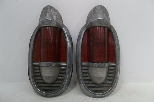 1956 mercury pair oem tail lights lh rh