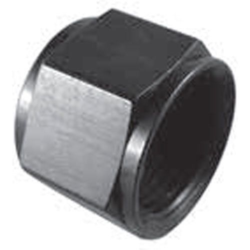 Fragola performance systems 492908-bl aluminum flare cap - 929 -8an black each