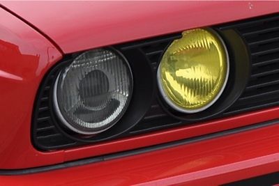 Bmw e30 318is 325 m3 yellow headlight film hella french 318 cover euro fog