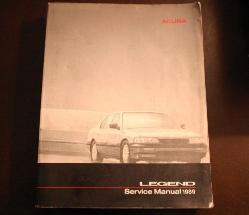 1989 acura legend sedan original factory service manual